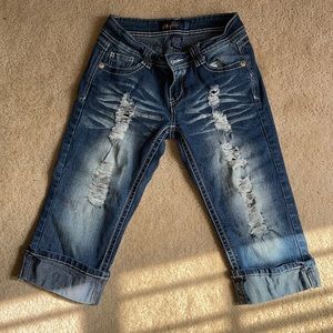 Angels Capri jeans, size 3, blue